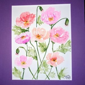 Watercolor "Poppies" by Me